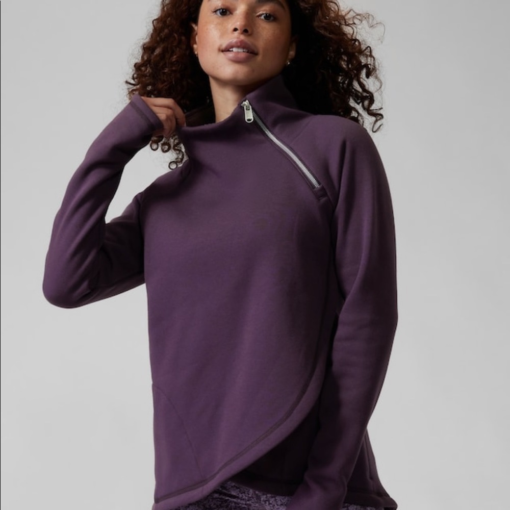 Athleta Cozy Karma Asym Pullover
